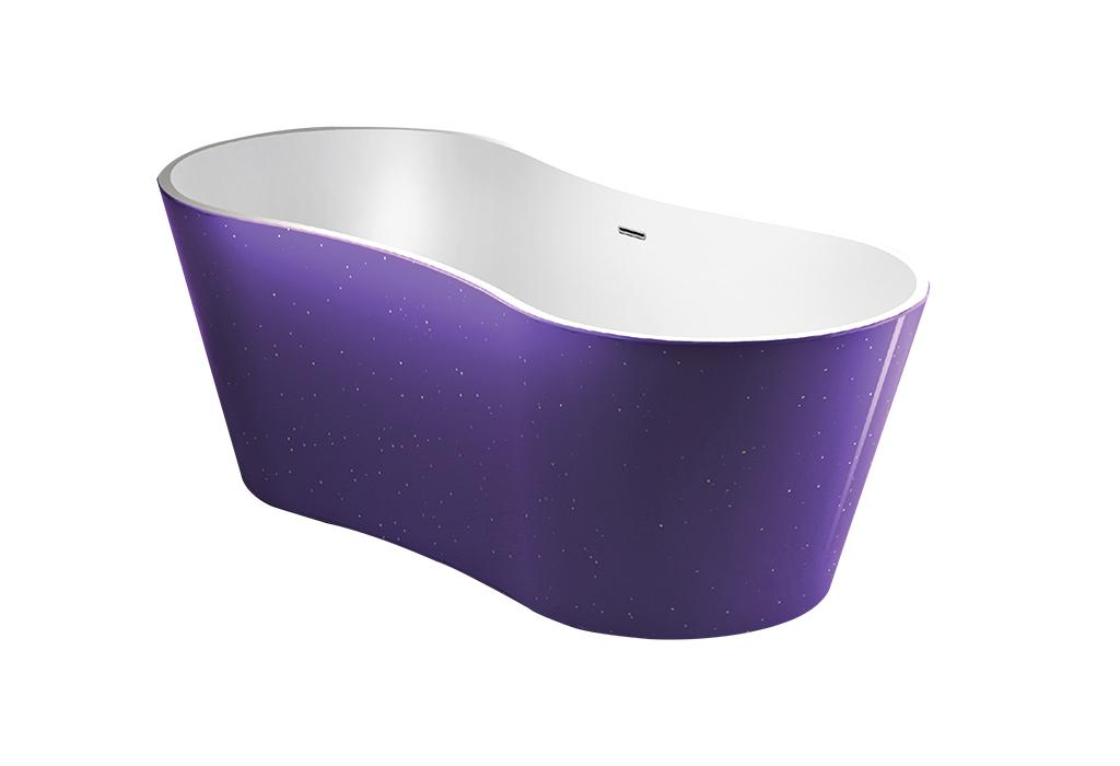Best-Design "Color-Purplecub" vrijstaand bad 174x77x58cm