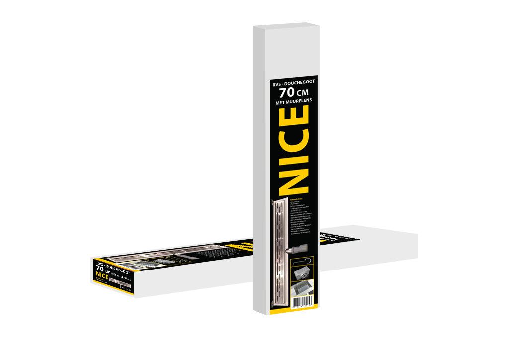 Best-Design "Nice" douchegoot met muurflens 70 cm - Afbeelding 2