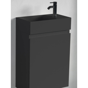 Toiletmeubel Mat zwart ( in vochtwerende MDF ) Aqua -LMZ - Malibu (kopie) (kopie)