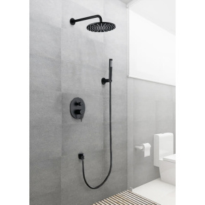 Inbouwdouchekraan  Aquateles in zwart